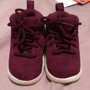Wine Colored Air Jordan’s - Leather